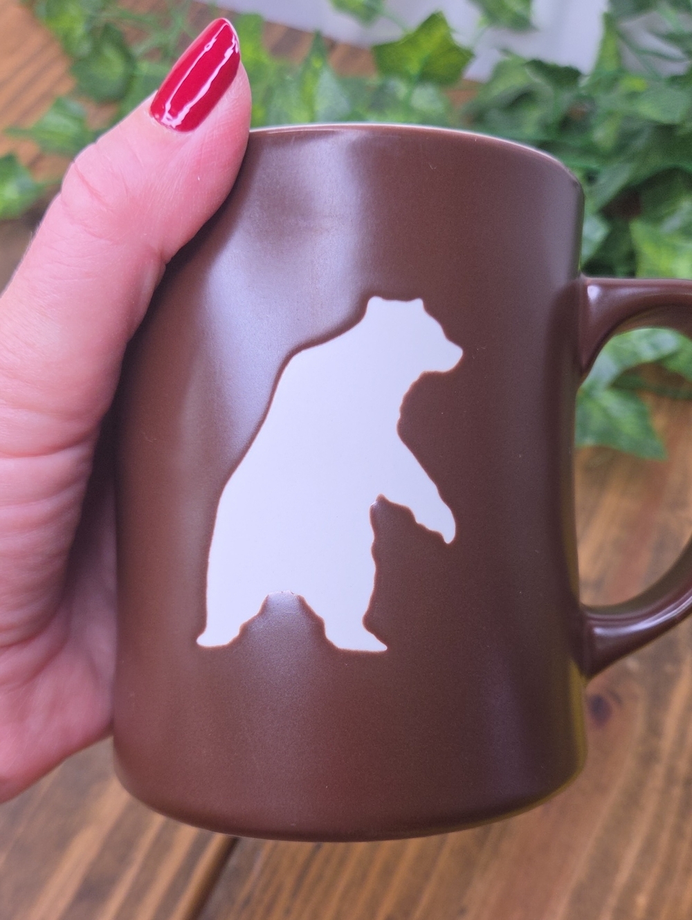Starbucks Brown Mug with White Bear Silhouette. 2010. Yukon Coffee. Like New - Picture 7 of 8